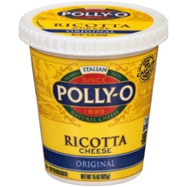 Polly-O Original Whole Milk Ricotta Cheese 15 oz Tub ...