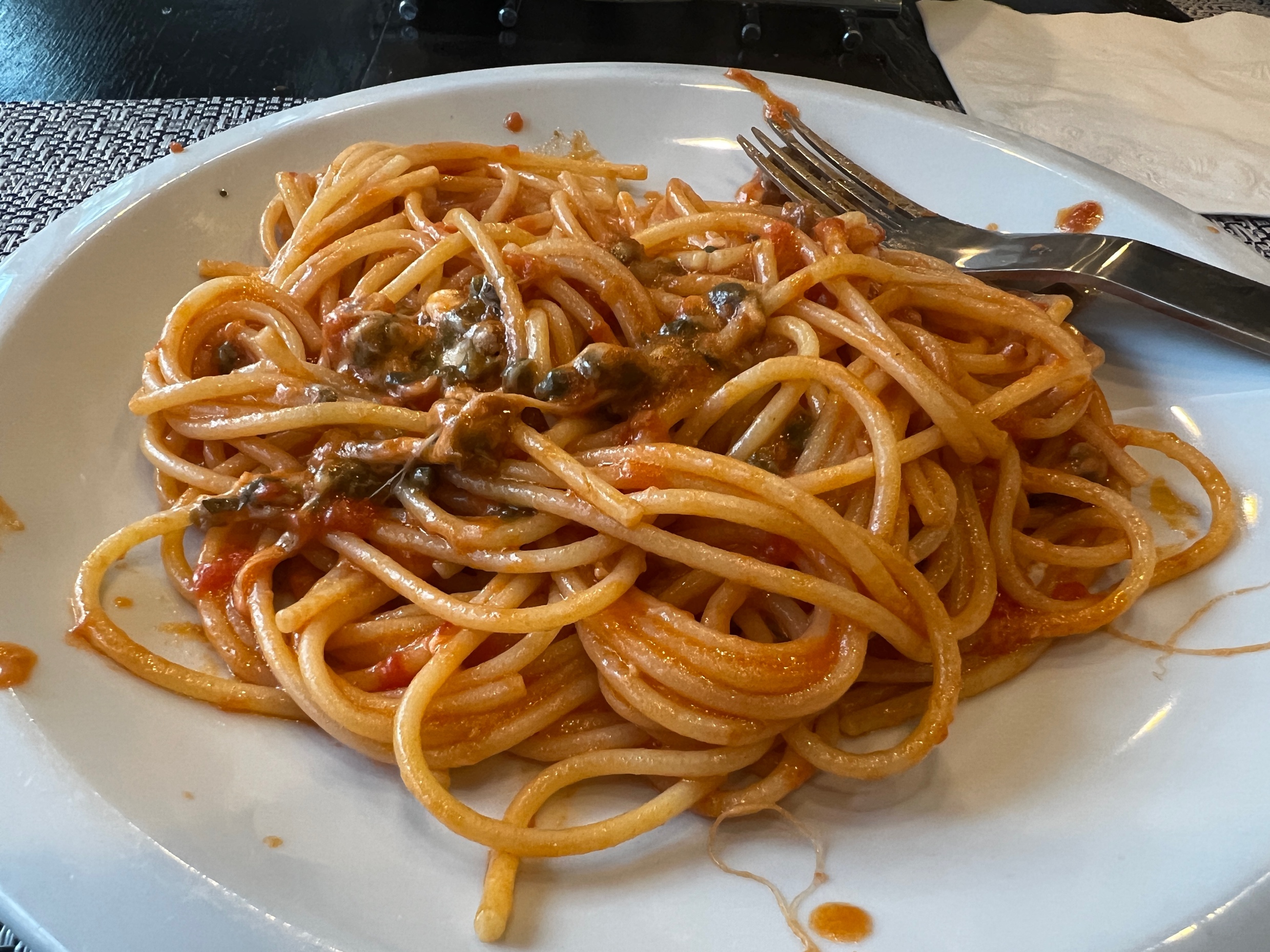 A plate of spaghetti

Description automatically generated with medium confidence